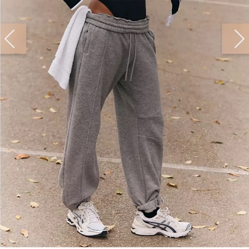 FP Movement by Free People sprint to the finish sweatpants grey size L - Picture 3 of 8